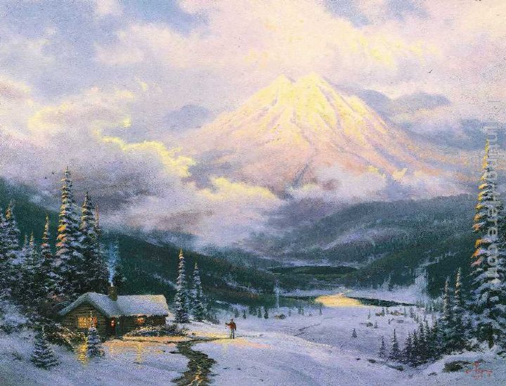 The Warmth Of Home painting - Thomas Kinkade The Warmth Of Home art painting